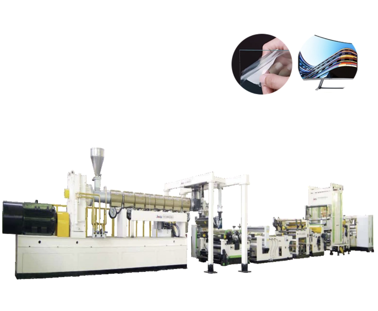 extrusion machine PC PMMA Optical Sheet Extrusion Line